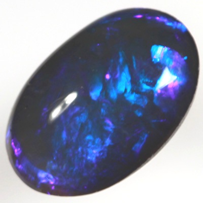 SOLID BLACK OPAL Bright blue and purple